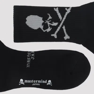 Mastermind Japan Crew Socks In Black