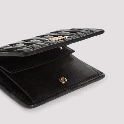 Miu Miu Lamb Leather Wallet In Black