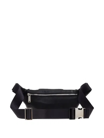 Dsquared2 X Ducati Embossed Zip Belt Bag In Black