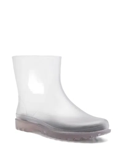 Christopher Esber Gray Monsoon Rubber Boots In White