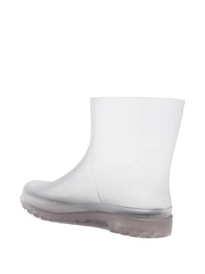 Christopher Esber Gray Monsoon Rubber Boots In White