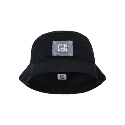 Pre-owned Palace X C.p. Company Plain Paper Touch Goggle Bucket Hat 'navy' | Blue | Men's Size M