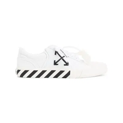 Off-white Low-top Sneakers With Graphic Arrow Detailing In Animal Print