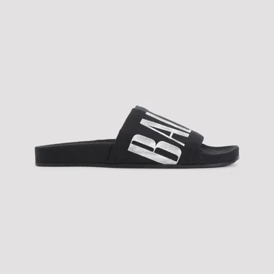 Balenciaga Slide Sandals With Flat Sole And Open Toe In Multi
