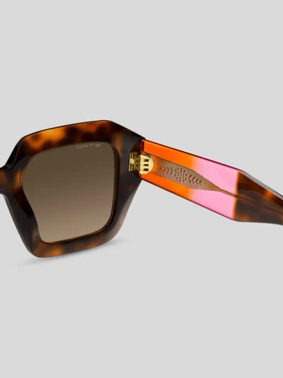 Etro 52mm Gradient Rectangular Sunglasses In Brown