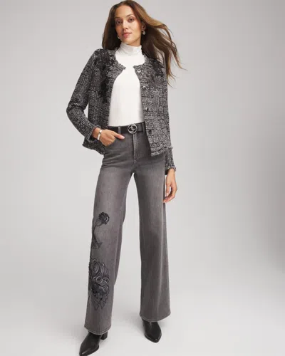 Chico's Touch Of Cool Mockneck Layering Tee In White In White