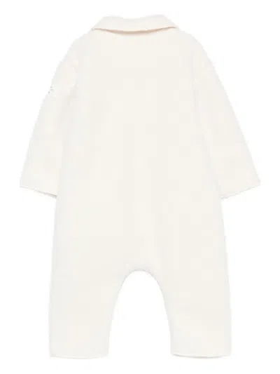 Teddy & Minou Button-up Romper In White