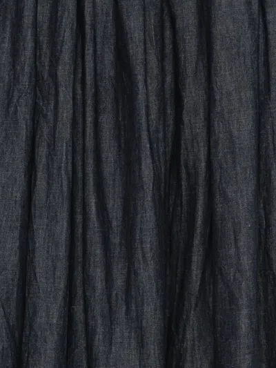 Daniela Gregis Drawstring Midi Skirt In Blue