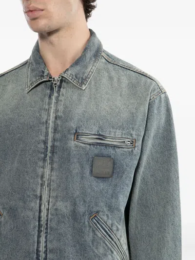 Chocoolate Logo Denim Jacket In Blue