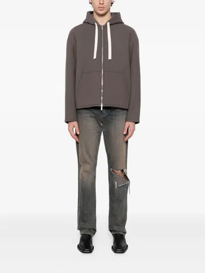 System Color-blocked Jacket In Gray