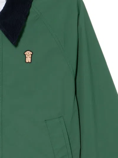 Chocoolate Puppy-embroidered Jacket In Green