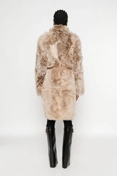 Yves Salomon Coats Brown In Neutral
