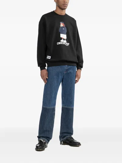 Chocoolate Graphiced Sweatshirt In Black