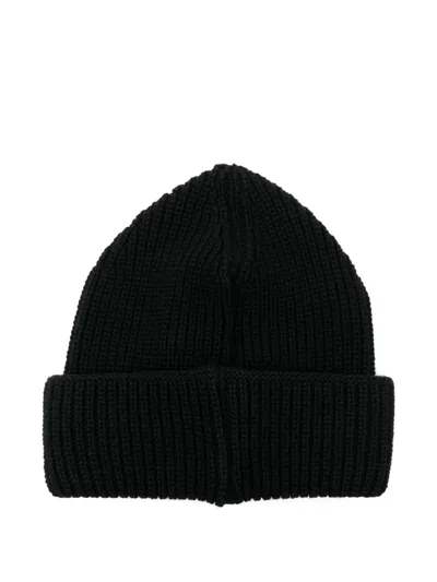 Barrow Smiley-patch Cotton Beanie In Brown