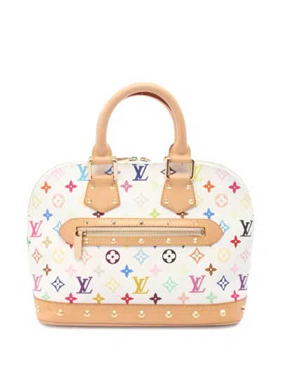 Pre-owned Louis Vuitton Alma Handbag In White