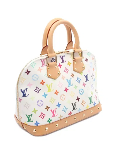 Pre-owned Louis Vuitton Alma Handbag In White