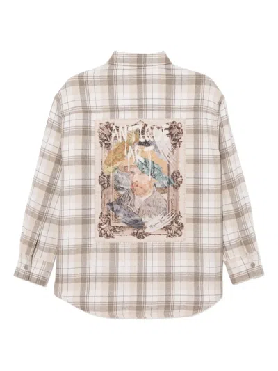 格纹衬衫式夹克