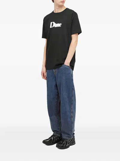 Dime Logo T-shirt In Black