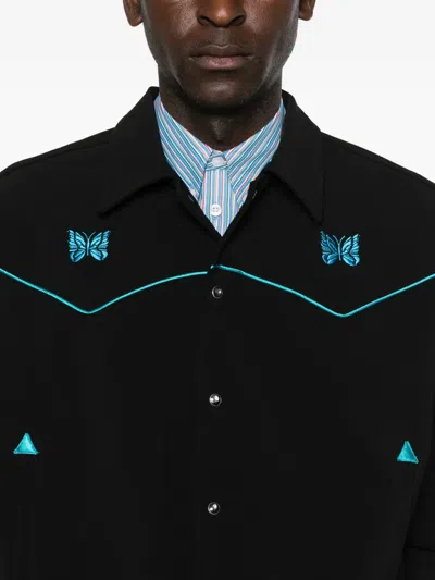 Needles Orvershirt Jacket Western Details In Black