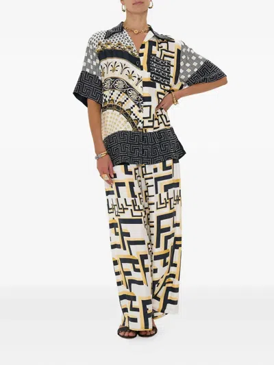 Camilla Temples Of Dendara Shirt In Black