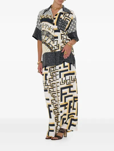 Camilla Temples Of Dendara Shirt In Black