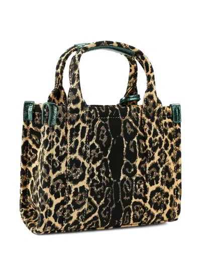 Kurt Geiger Leopard Print Southbank Extra Small Tote In Brown
