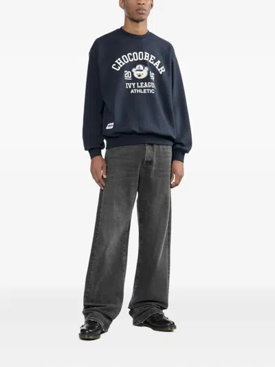 Chocoolate Logo-printed Sweatshirt In Blue