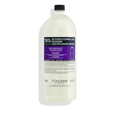 L'occitane - Lavender Foaming Bath Refill 16.9 Fl oz In Transparent