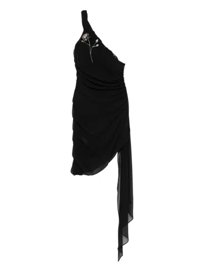 Giuseppe Di Morabito Embellished One-shoulder Dress In Black