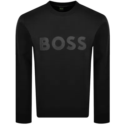 Boss Athleisure Boss Salbo Sweatshirt Black In Black