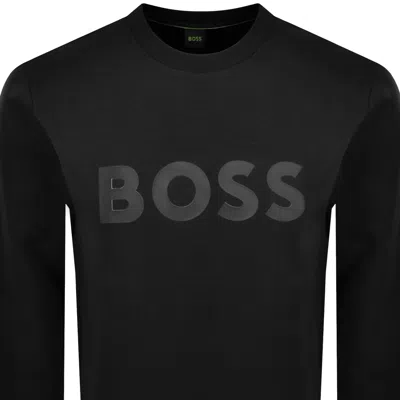 Boss Athleisure Boss Salbo Sweatshirt Black In Black