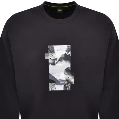 Boss Athleisure Boss Stenson Zone Sweatshirt Navy In Blue