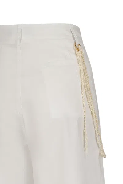 Darkpark Phebe Relaxed Pants In White
