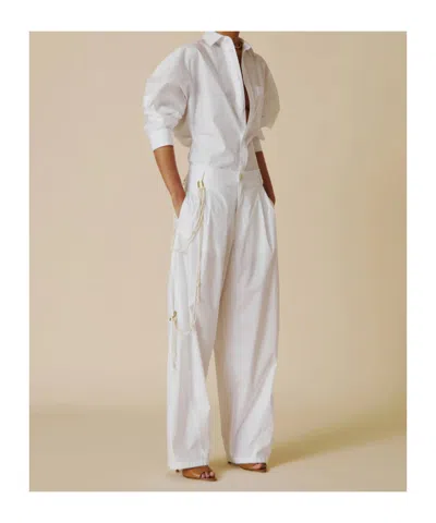 Darkpark Phebe Relaxed Pants In White