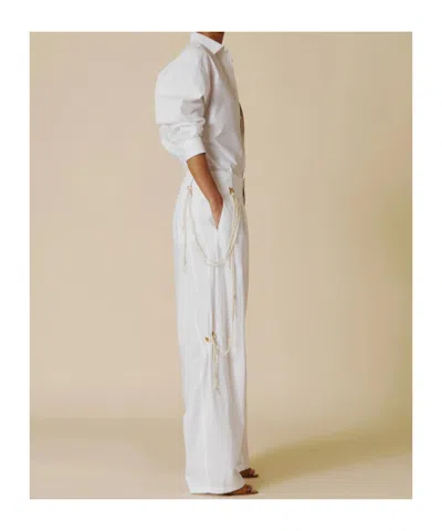 Darkpark Phebe Relaxed Pants In White