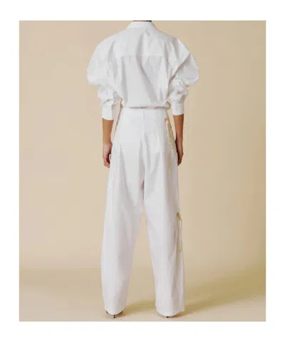 Darkpark Phebe Relaxed Pants In White