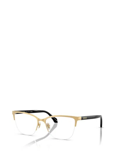 Versace Demo Cat Eye Ladies Eyeglasses Ve1304 1002 54 In Gold