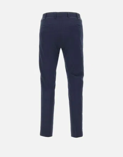 Pt Torino Tailored Trousers With Belt Loops And Pockets In Blue
