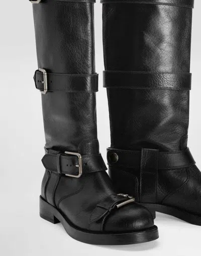 Dolce & Gabbana Saint Laurent Havana Havana Transparent Acetate Glasses In Black