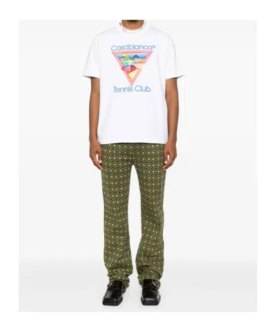 Casablanca Tennis Club Icon T-shirt In White