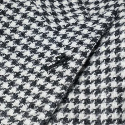Tagliatore Double-breasted Houndstooth Blazer Button Detailing In Blue