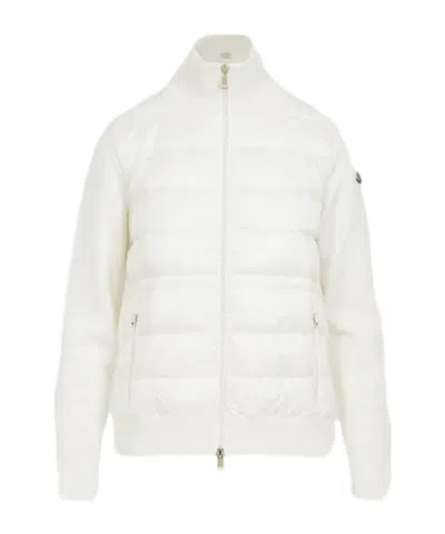 Moncler Long-sleeved Cotton-padded Jacket In White