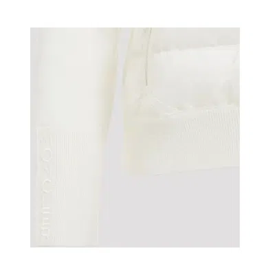 Moncler Long-sleeved Cotton-padded Jacket In White