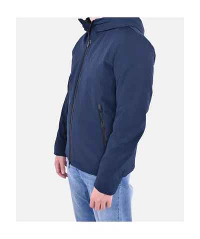 Woolrich Soft Shell Pacific Jacket In Blue