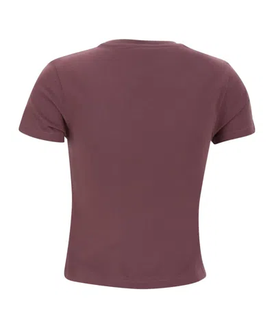 Vivienne Westwood Burgundy Paris Orb Mini Peru T-shirt In Pink