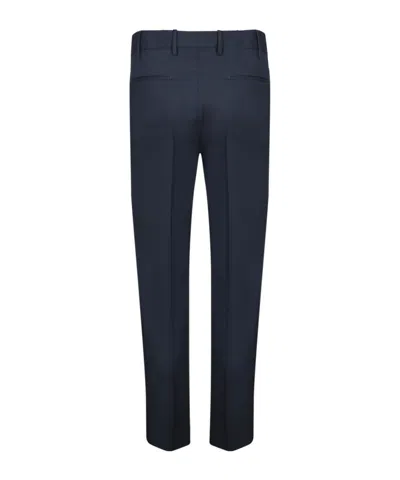 Pt Torino Tailored Cotton Trousers In Blue