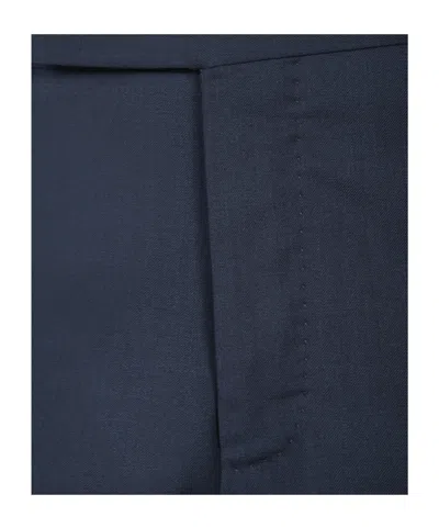 Pt Torino Tailored Cotton Trousers In Blue