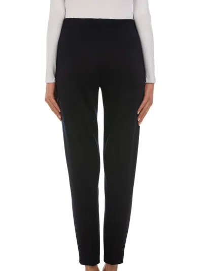 Le Tricot Perugia Pressed-crease Side-pocket Trousers In Black