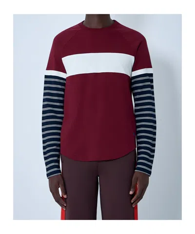 Wales Bonner Stripe-panel T-shirt In Multi