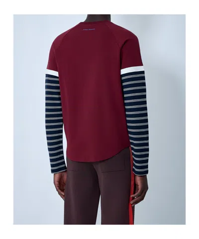 Wales Bonner Stripe-panel T-shirt In Multi